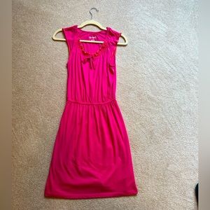 Bright pink old navy dress - great beach cover up!
